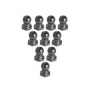 3 Racing Uniball 4.8mm L5 filettati (10pz) Titanio