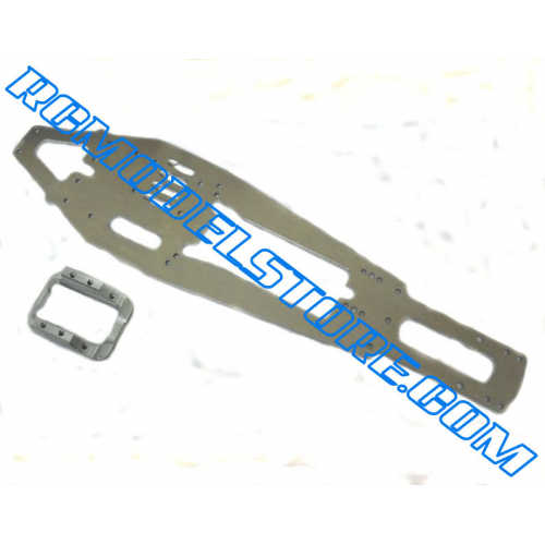 SM Schepis Model New 3mm Chassis + Engine Mount for Mugen MTX4R