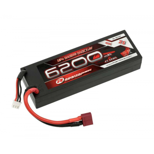 Robitronic Pacco Batteria LiPo Hard Case 6200mAh 40C 7,4V