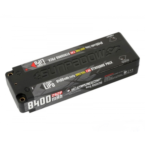 Sunpadow Pacco Batteria LiPo HV Hard Case 8400mAh  7,6V 100C/50C