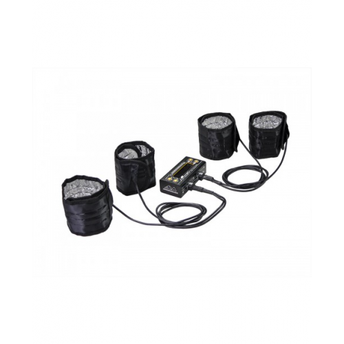 ArrowMax Tyre Warmer (1/8th) & Batt Warmer With Bag Black Golden