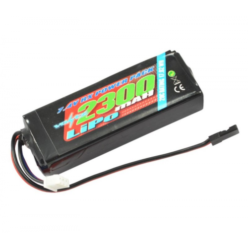 Voltz LiPo RX 7,4V 2300mAh 25C RX Straight Receiver Pack