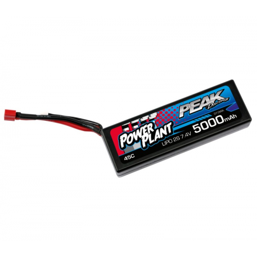 Power Plant Peak Pacco Batteria LiPo Hard Case 5000mAh 45C 7,4V
