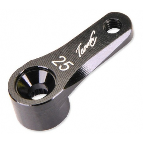 Team C Aluminium Servo Horn 25T BLACK (Futaba/Savox)