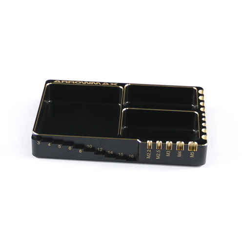 ArrowMax Multi Alu Case For Screws (120X80X18mm) Black Golden