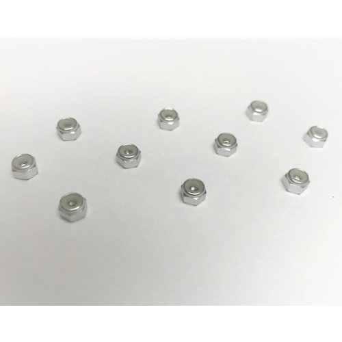 Xceed Dadi autobloccanti in ergal 3mm (10pz Silver)