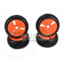 VP Pro Turbo Trax 1/8 Buggy Tyres Mounted on Rims Arancio