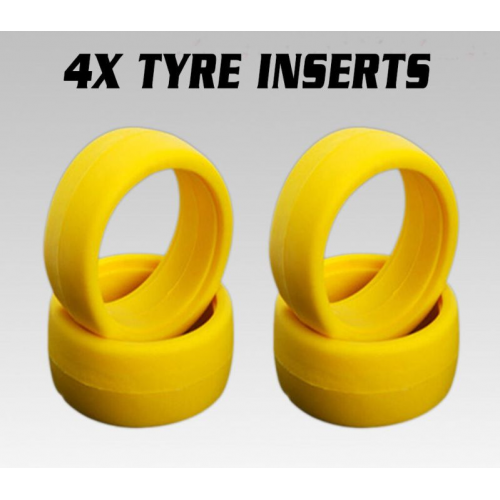 iRacing Yellow Medium 1/8 Buggy Foam Tire Inserts (4)
