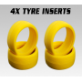 iRacing Yellow Medium 1/8 Buggy Foam Tire Inserts (4)