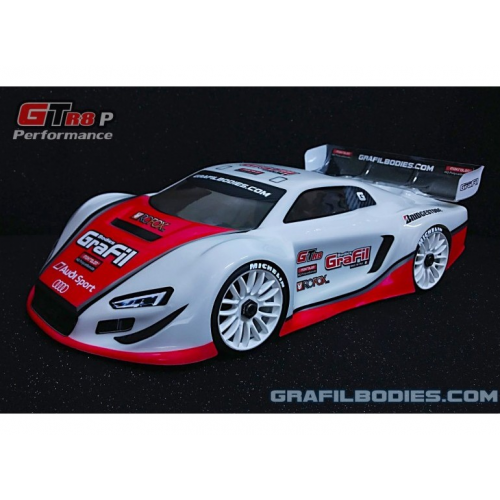 Grafil Bodies Audi R8 LMS 1/8 GT Body With Decals