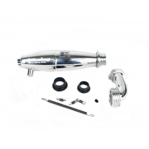 iRacing Efra 2688 Kit marmitta In-line 1/10 con collettore 90°