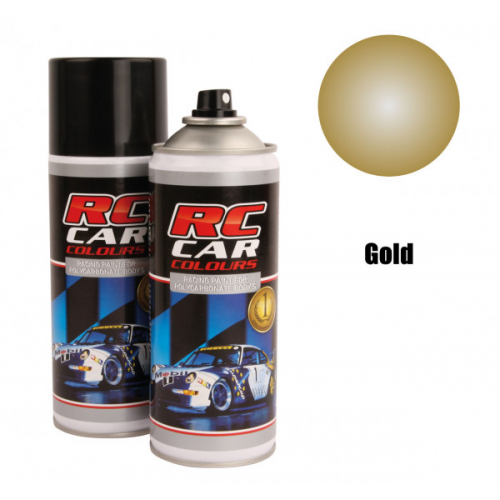 Rc Car Vernice Spray per lexan 150ml (Oro Metallizzato)