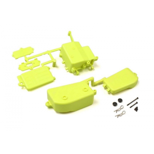 IFF001KYB Kyosho Inferno MP10 Battery & Receiver Box Set (F-Yellow)