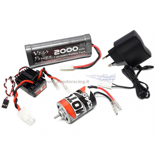 Himoto Kit brushed 1/10 motore 540 ESC 150A Waterproof batteria e caricabatterie