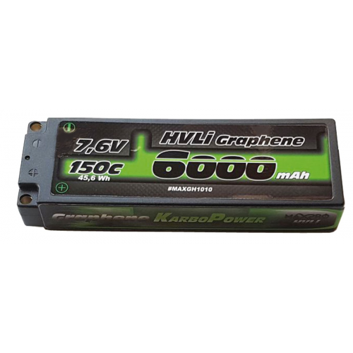 MAxPro Pacco Batteria LiPo HV 6000mAh 7,6V 150C Graphene