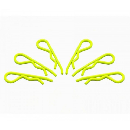 Xceed Clips verniciate Giallo Fluo per 1/8 (6pz)
