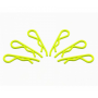 Xceed Body Clip 1/8 Fluorescent Yellow (6pcs)