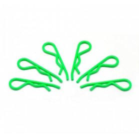 Xceed Body Clip 1/8 Fluorescent Green (6pcs)