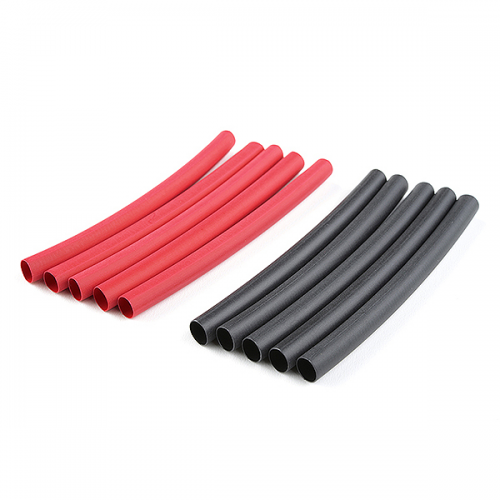 Team Corally Shrink Tubing - 4.7mm - Red + Black - 10 pcs