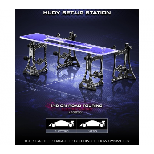 Hudy NEW Universal Set-up Station for 1/10 Touring Cars