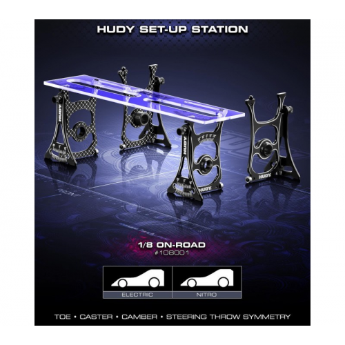 Hudy NEW Universal Set-up Station for 1/8 On/Road Cars