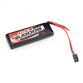 Ruddog LiPo 1800mAh 7.4V Straight Receiver Pack GP