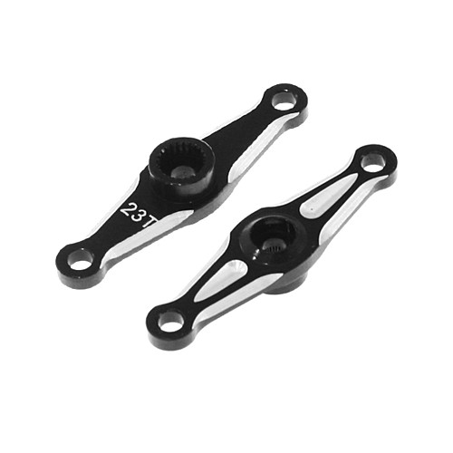 Ultimate Racing Aluminium Servo Arm 23T Double (Light) Black