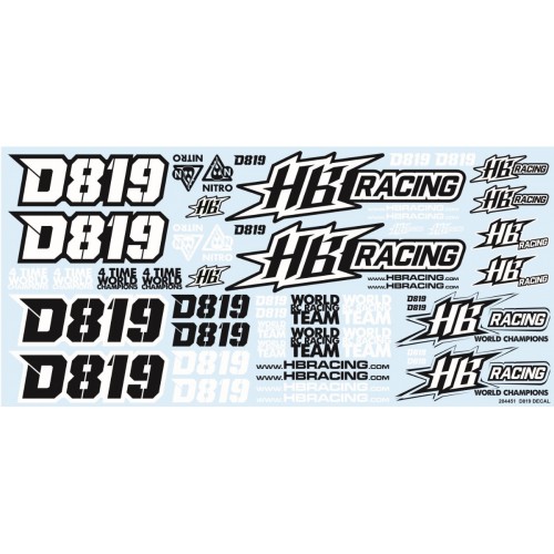 HB204451 HB D819RS Set Decals