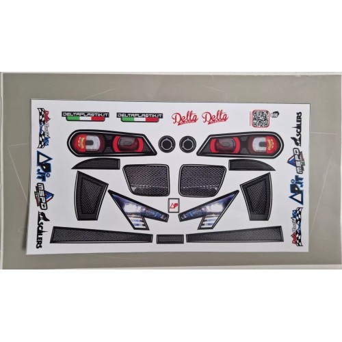 Delta Plastik Adesivi pretagliati per Carrozzeria GT8 1/8