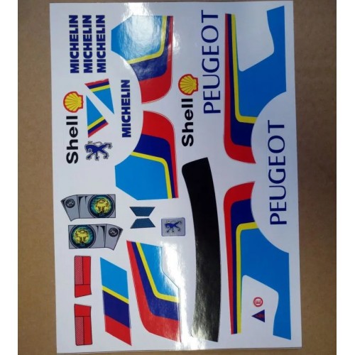 Delta Plastik Decals for Peugeot 205 Turbo Body (1/10)