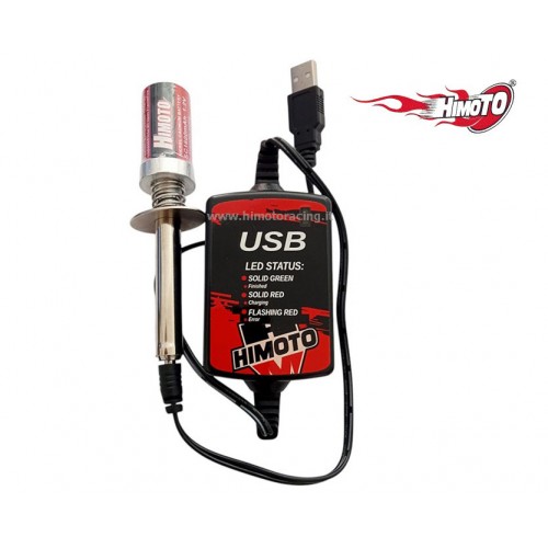 Himoto Accendicandela 1800mAh con caricabatteria USB