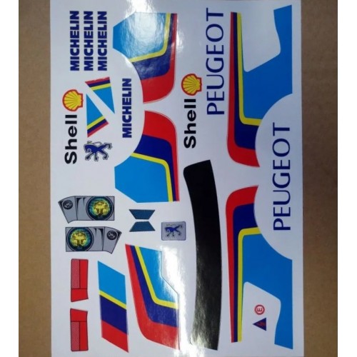 Delta Plastik Decals Body Peugeot 205 (1/14 - LC Racing)