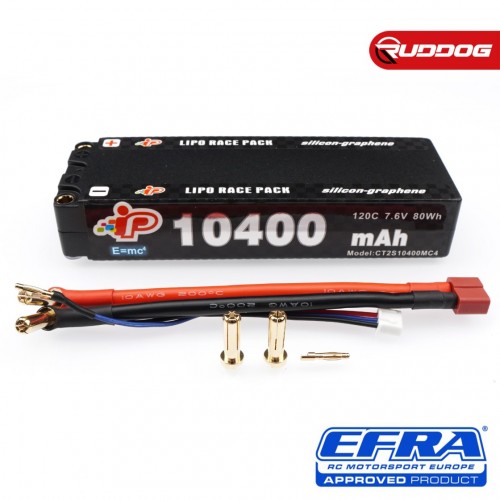 Intellect Pacco Batteria LiPo MC4 HV 10400mAh 7,6V 120C Long Runtime