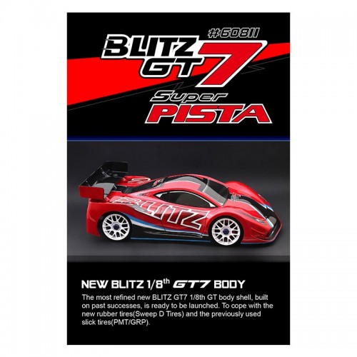 Blitz GT7 Super Pista 1/8 GT Body With Decals