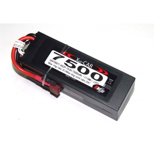 RC System Pacco Batteria LiPo Hard Case 7500mAh (20C) 14,8V